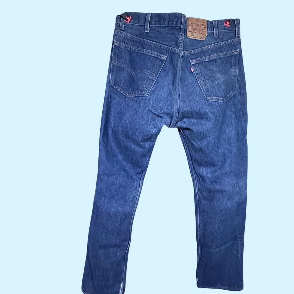 Vintage 1994 Levis 501xx Men's 38x32 Blue Denim Straight Leg Button Fly USA 90s - Picture 2 of 7